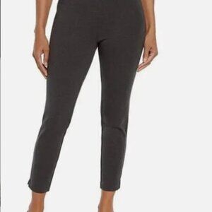 Express Ponte Knit Ankle Pants Charcoal Gray XXL Slim Fit Stretch Work Office
